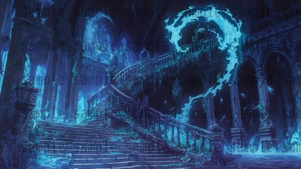 【164枚】不死城 風景背景イラスト【著作権フリー素材】ダークファンタジー・ホラー画像