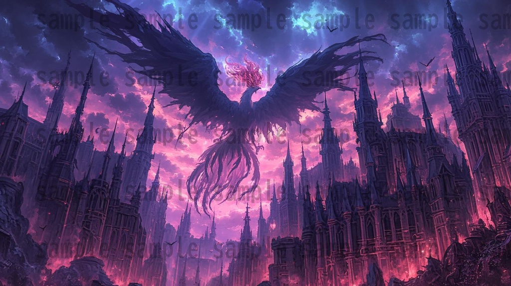 【164枚】不死城 風景背景イラスト【著作権フリー素材】ダークファンタジー・ホラー画像