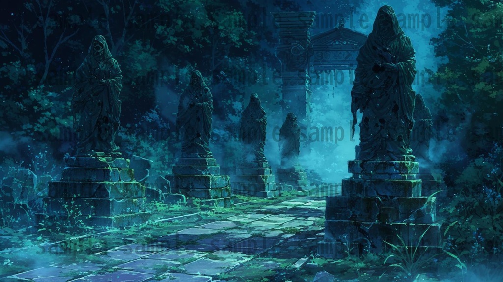 【164枚】不死城 風景背景イラスト【著作権フリー素材】ダークファンタジー・ホラー画像