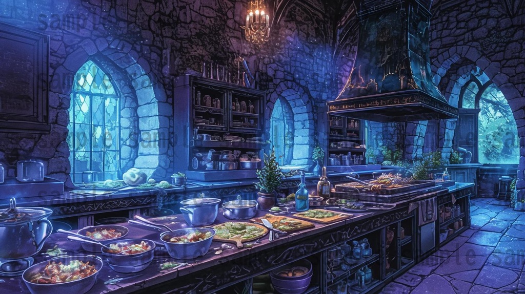 【164枚】不死城 風景背景イラスト【著作権フリー素材】ダークファンタジー・ホラー画像