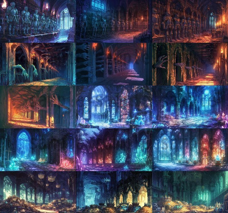 【164枚】不死城 風景背景イラスト【著作権フリー素材】ダークファンタジー・ホラー画像