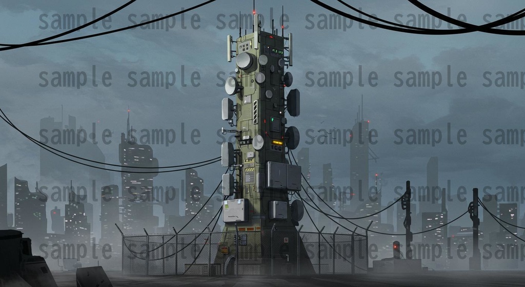 【36種類】サイバーパンク・ディストピア 背景・風景素材【著作権フリー素材】