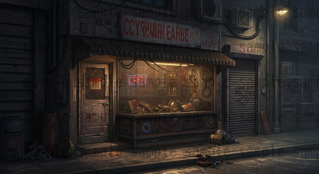 【36種類】サイバーパンク・ディストピア 背景・風景素材【著作権フリー素材】