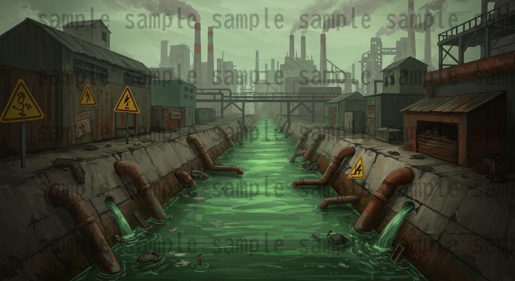 【36種類】サイバーパンク・ディストピア 背景・風景素材【著作権フリー素材】