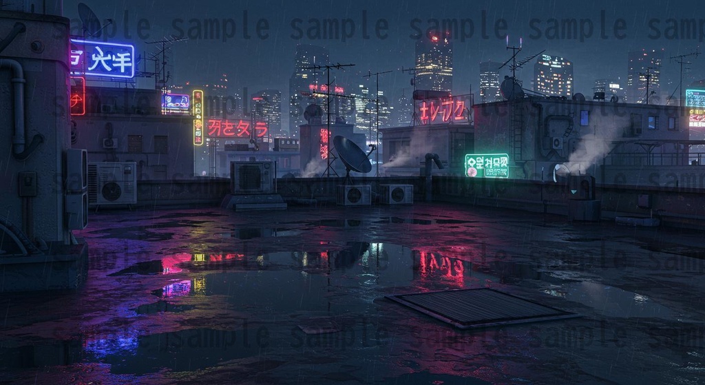 【36種類】サイバーパンク・ディストピア 背景・風景素材【著作権フリー素材】