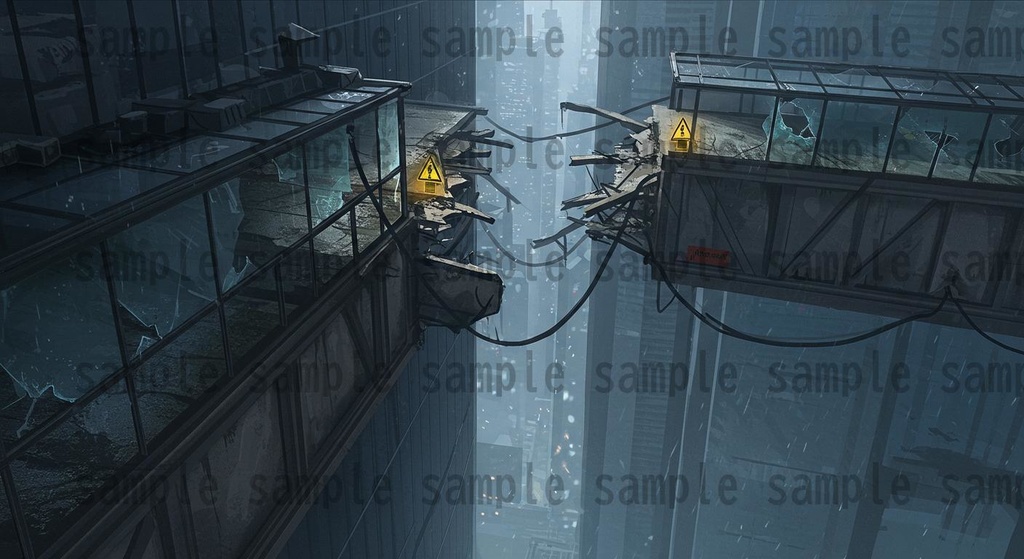 【36種類】サイバーパンク・ディストピア 背景・風景素材【著作権フリー素材】