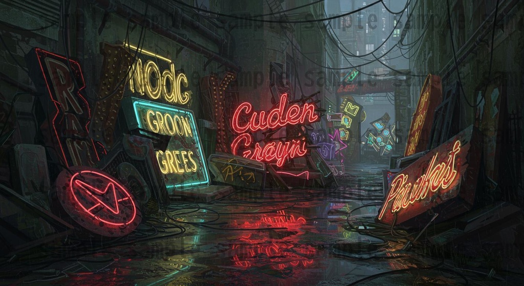 【36種類】サイバーパンク・ディストピア 背景・風景素材【著作権フリー素材】