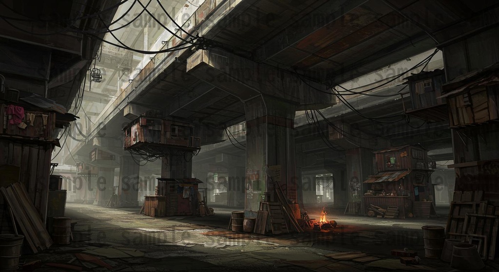 【36種類】サイバーパンク・ディストピア 背景・風景素材【著作権フリー素材】