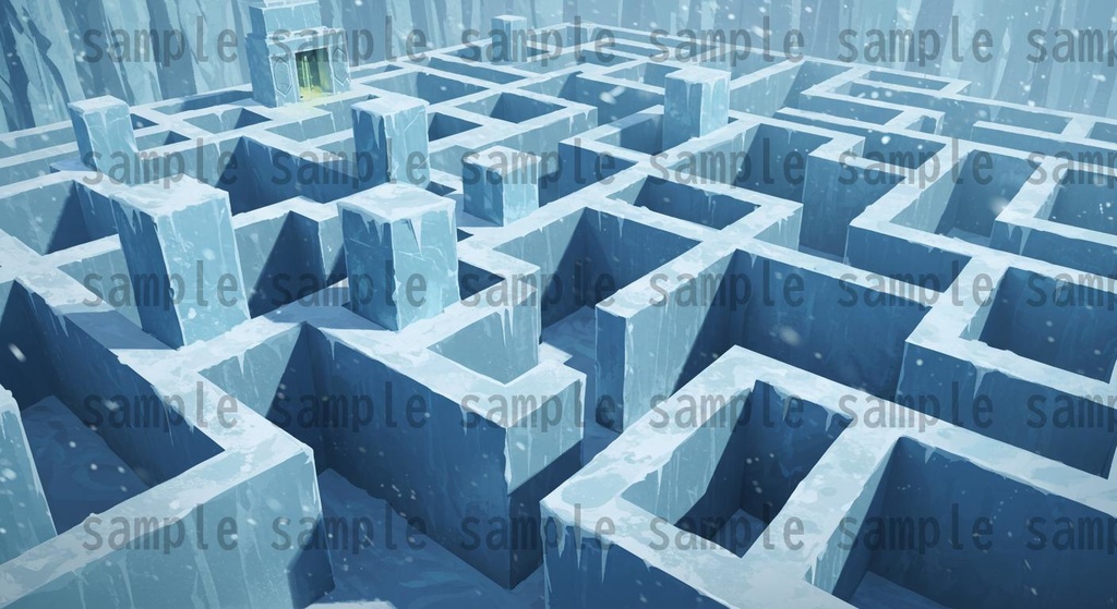 【67種類】極寒地帯 ファンタジー背景イラスト【著作権フリー素材】風景画像