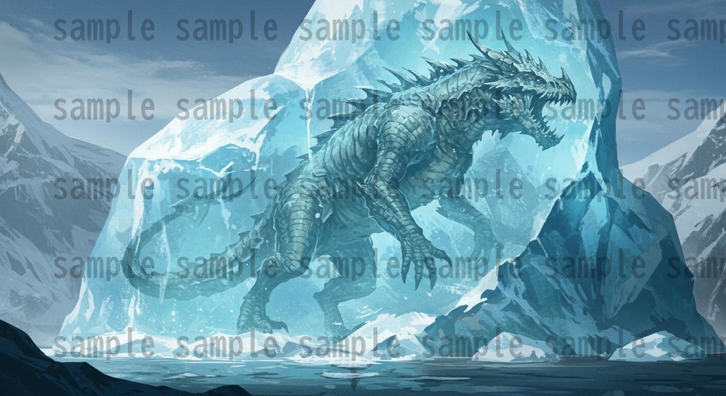 【67種類】極寒地帯 ファンタジー背景イラスト【著作権フリー素材】風景画像