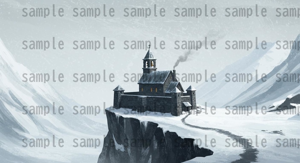 【67種類】極寒地帯 ファンタジー背景イラスト【著作権フリー素材】風景画像