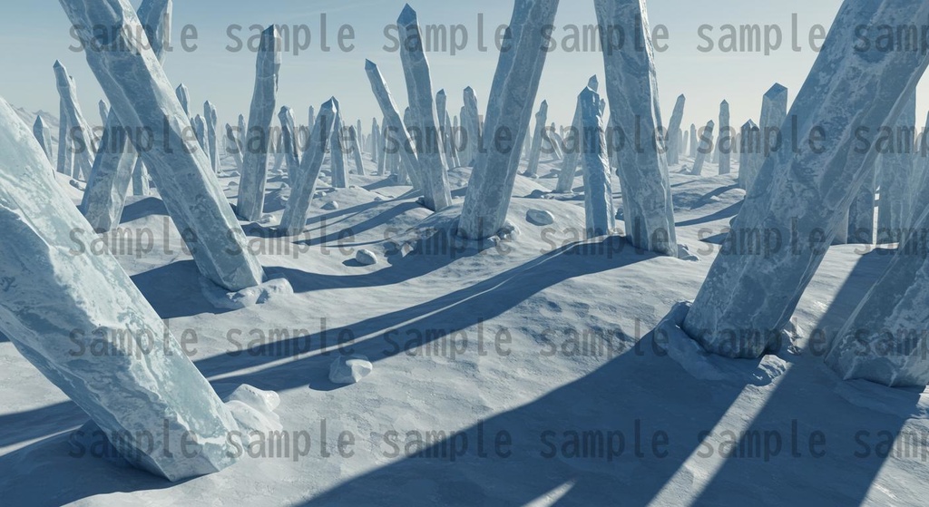 【67種類】極寒地帯 ファンタジー背景イラスト【著作権フリー素材】風景画像