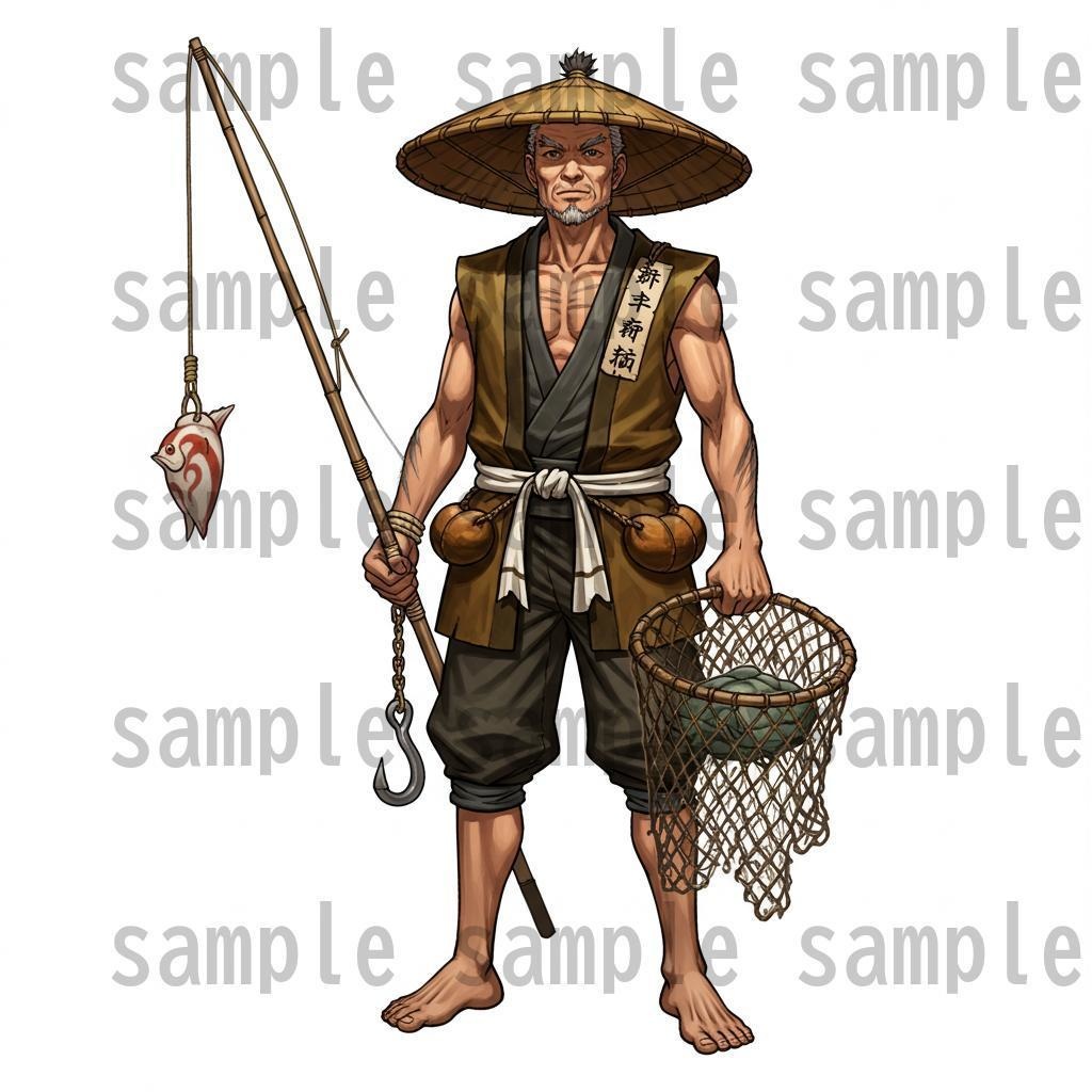 【46種152枚】戦国時代 立ち絵【著作権フリー素材】江戸時代/侍・忍者・大名など46種!