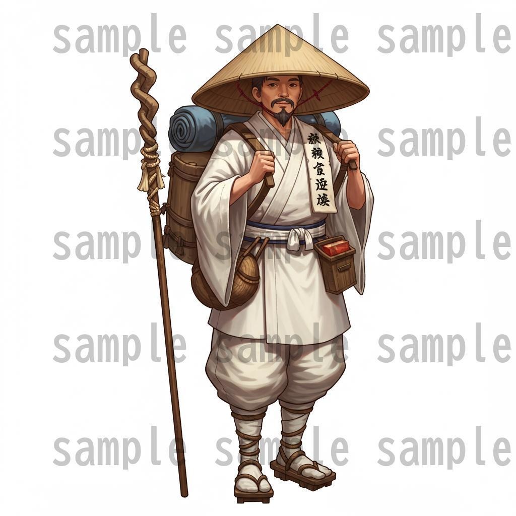 【46種152枚】戦国時代 立ち絵【著作権フリー素材】江戸時代/侍・忍者・大名など46種!