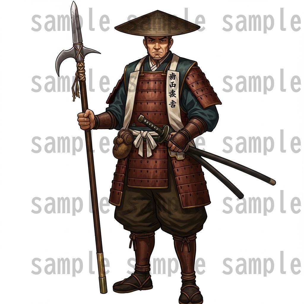 【46種152枚】戦国時代 立ち絵【著作権フリー素材】江戸時代/侍・忍者・大名など46種!