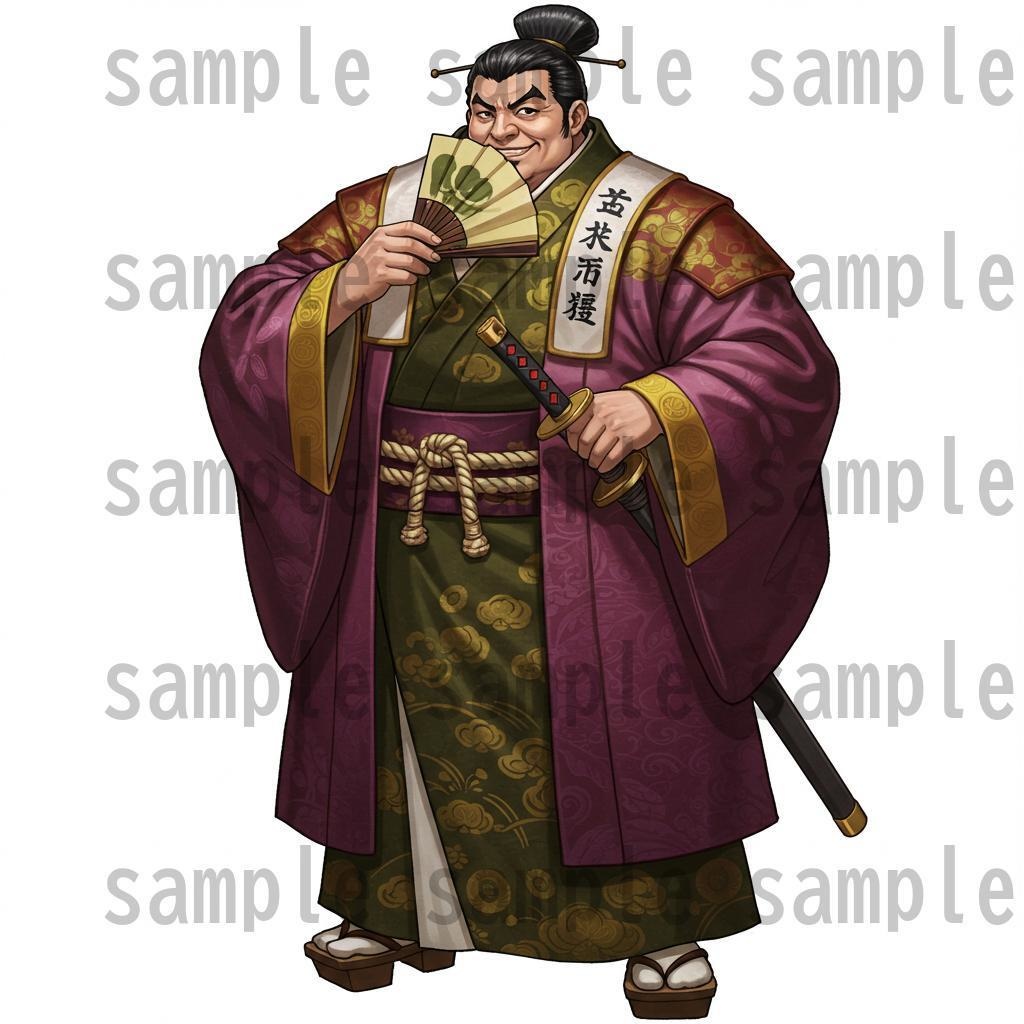 【46種152枚】戦国時代 立ち絵【著作権フリー素材】江戸時代/侍・忍者・大名など46種!