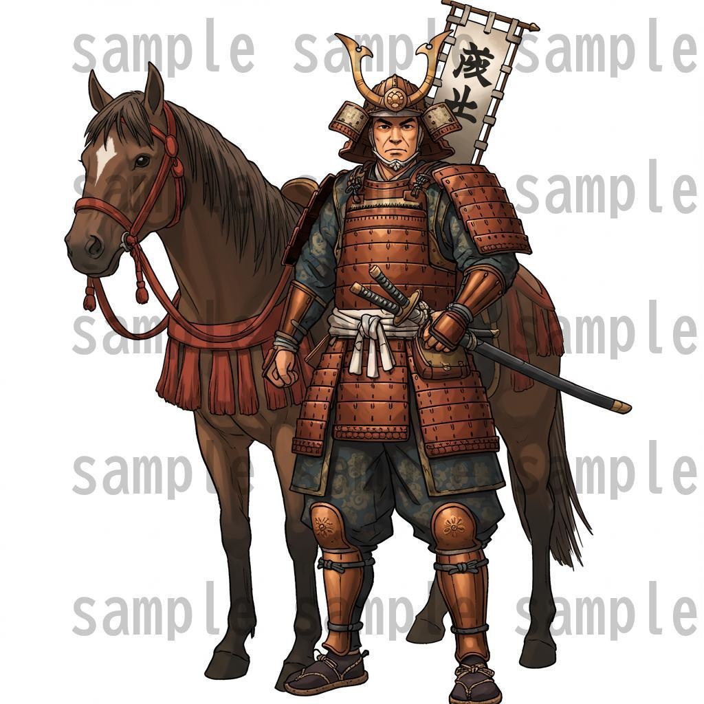 【46種152枚】戦国時代 立ち絵【著作権フリー素材】江戸時代/侍・忍者・大名など46種!