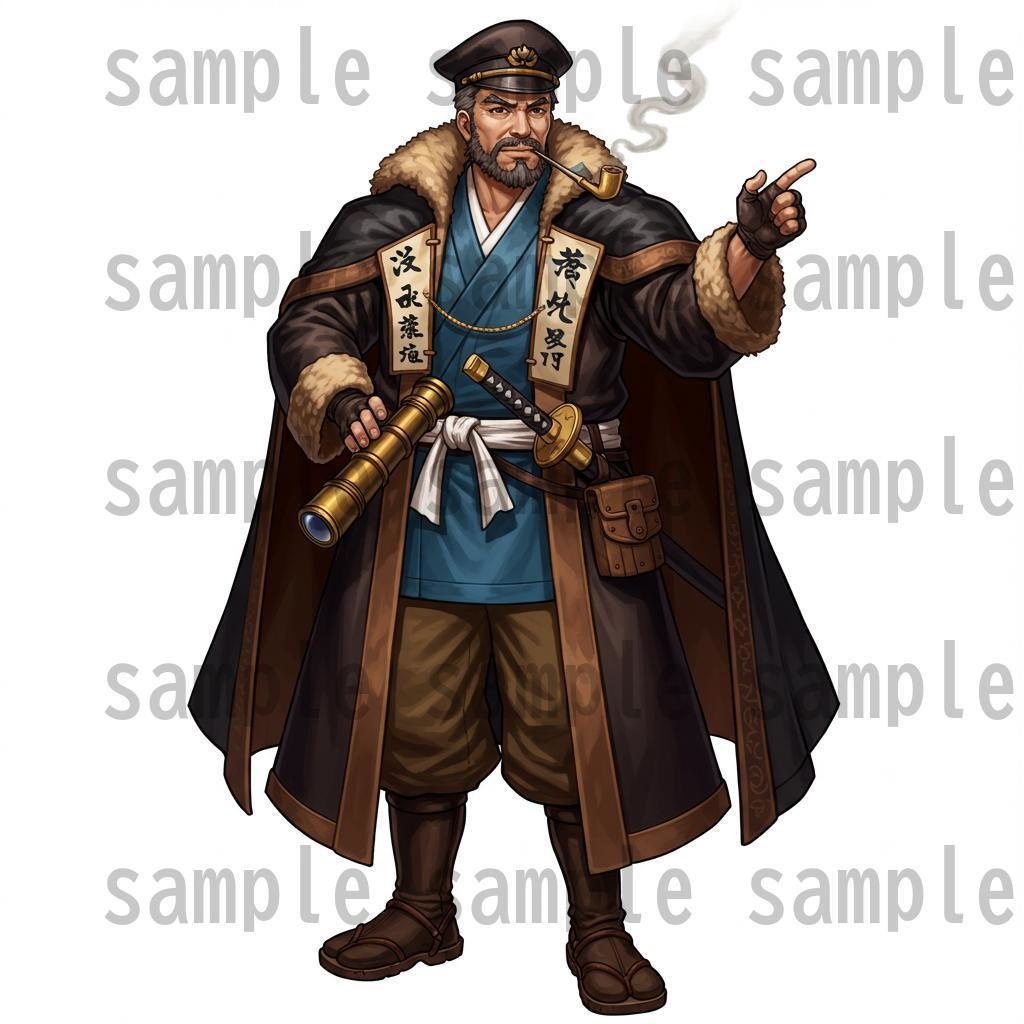 【46種152枚】戦国時代 立ち絵【著作権フリー素材】江戸時代/侍・忍者・大名など46種!