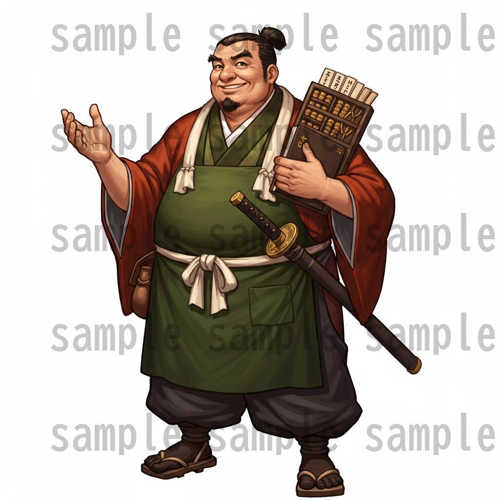 【46種152枚】戦国時代 立ち絵【著作権フリー素材】江戸時代/侍・忍者・大名など46種!