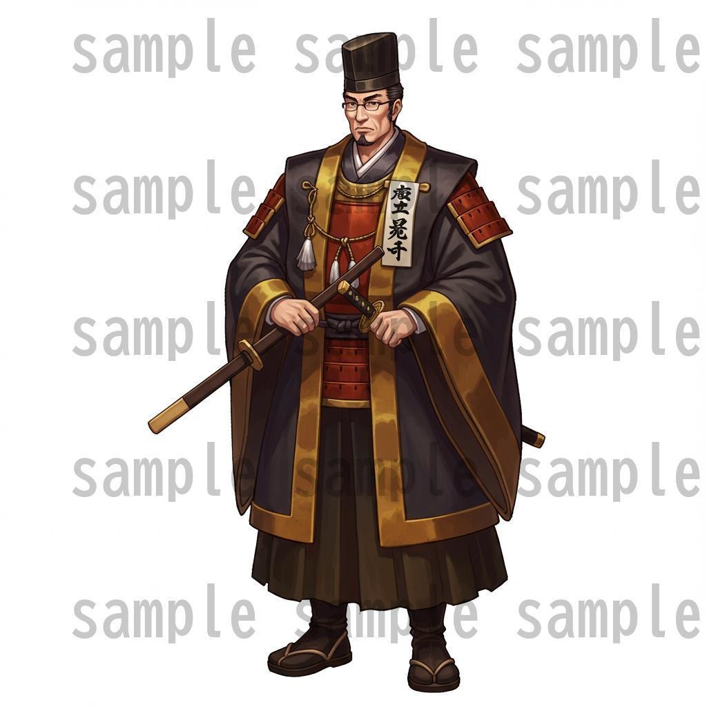 【46種152枚】戦国時代 立ち絵【著作権フリー素材】江戸時代/侍・忍者・大名など46種!