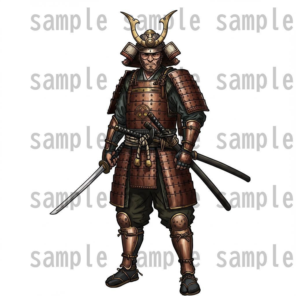 【46種152枚】戦国時代 立ち絵【著作権フリー素材】江戸時代/侍・忍者・大名など46種!