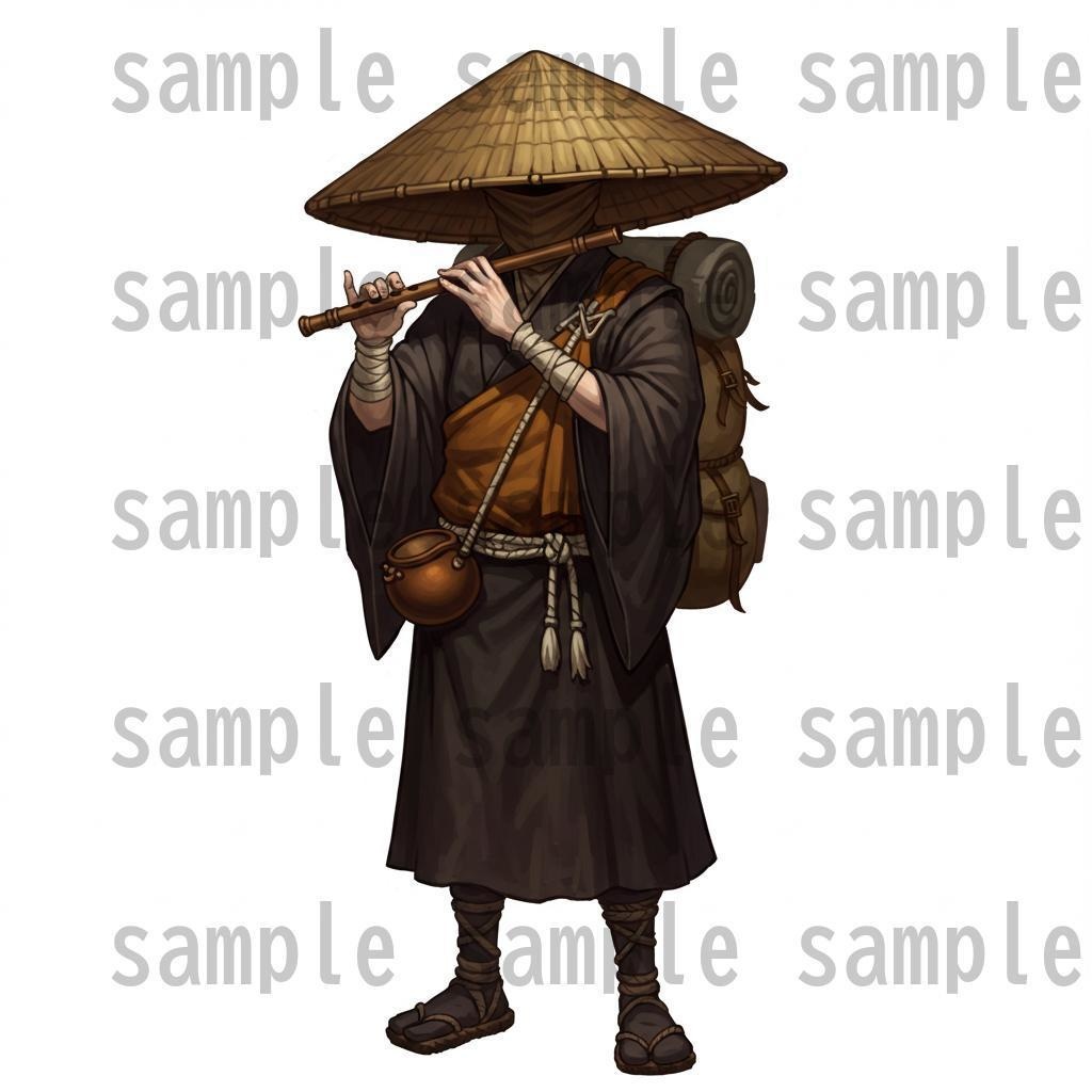 【46種152枚】戦国時代 立ち絵【著作権フリー素材】江戸時代/侍・忍者・大名など46種!