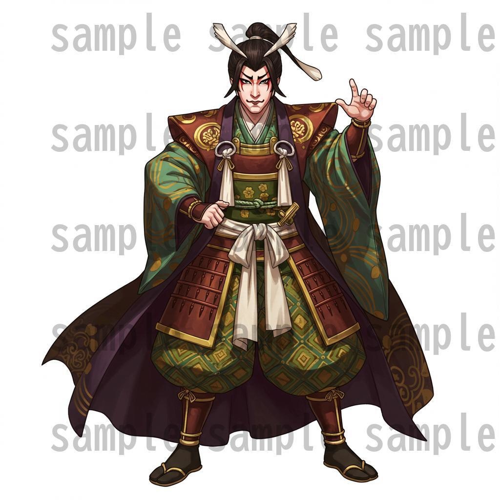 【46種152枚】戦国時代 立ち絵【著作権フリー素材】江戸時代/侍・忍者・大名など46種!