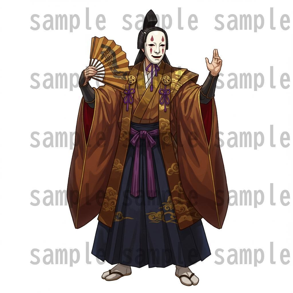【46種152枚】戦国時代 立ち絵【著作権フリー素材】江戸時代/侍・忍者・大名など46種!