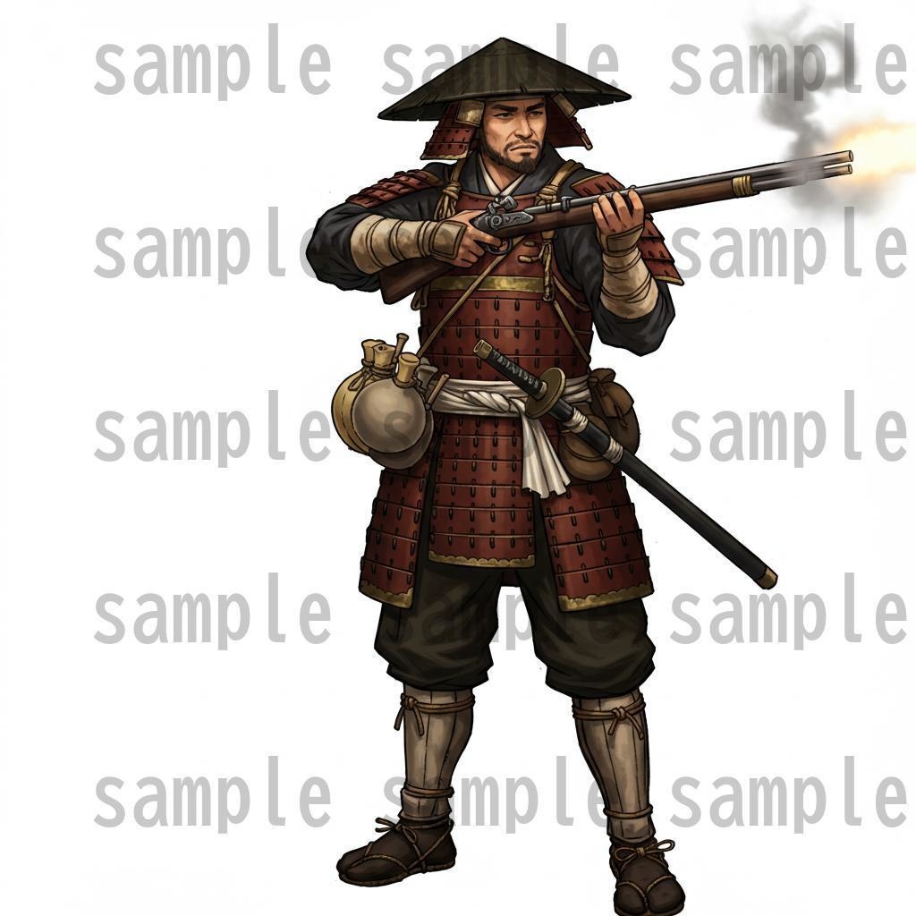 【46種152枚】戦国時代 立ち絵【著作権フリー素材】江戸時代/侍・忍者・大名など46種!