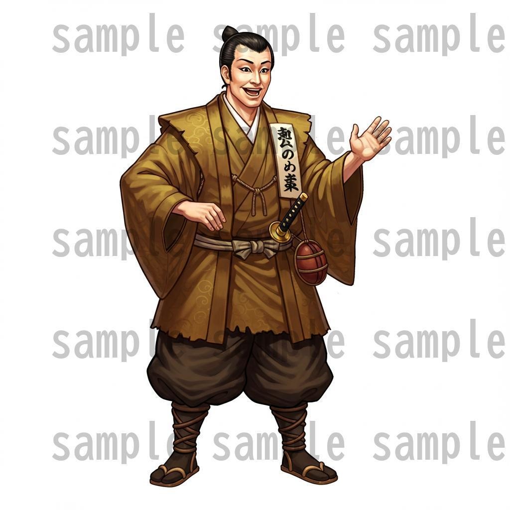 【46種152枚】戦国時代 立ち絵【著作権フリー素材】江戸時代/侍・忍者・大名など46種!