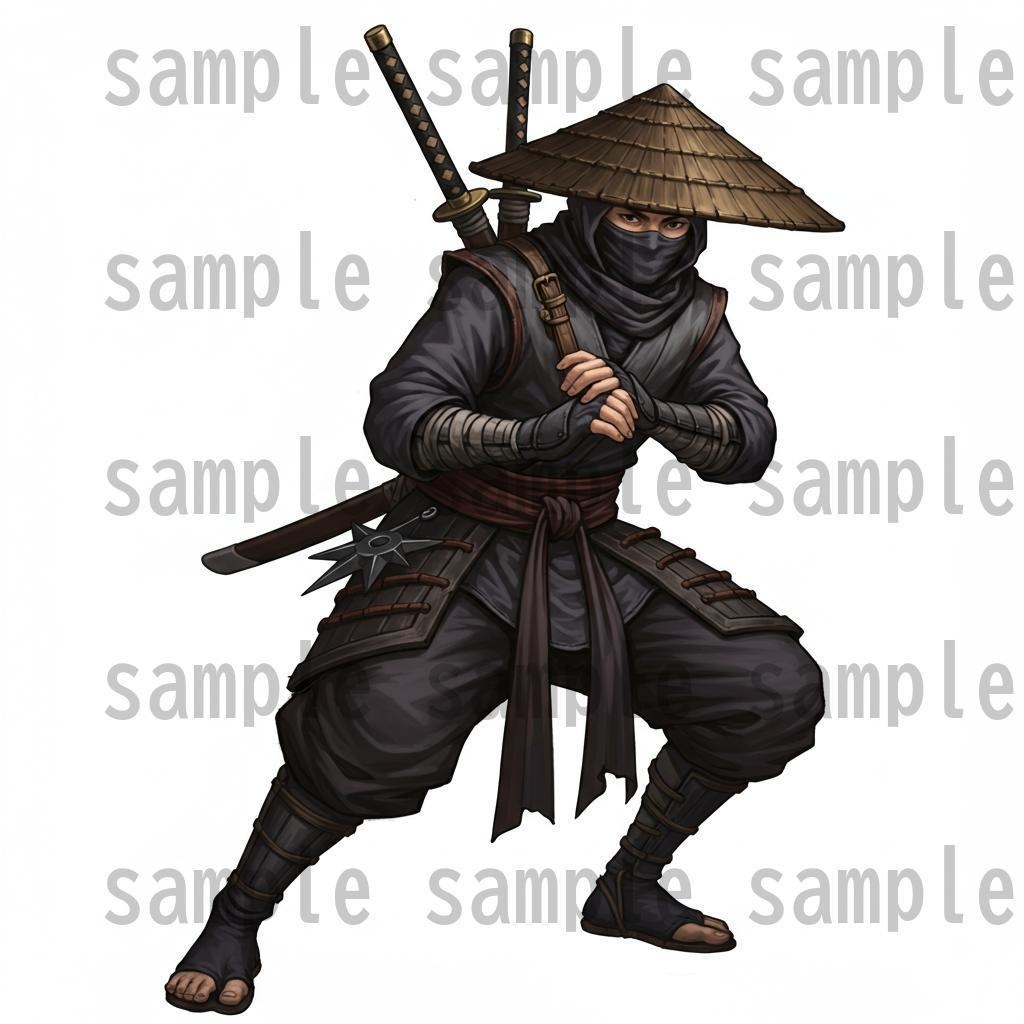 【46種152枚】戦国時代 立ち絵【著作権フリー素材】江戸時代/侍・忍者・大名など46種!