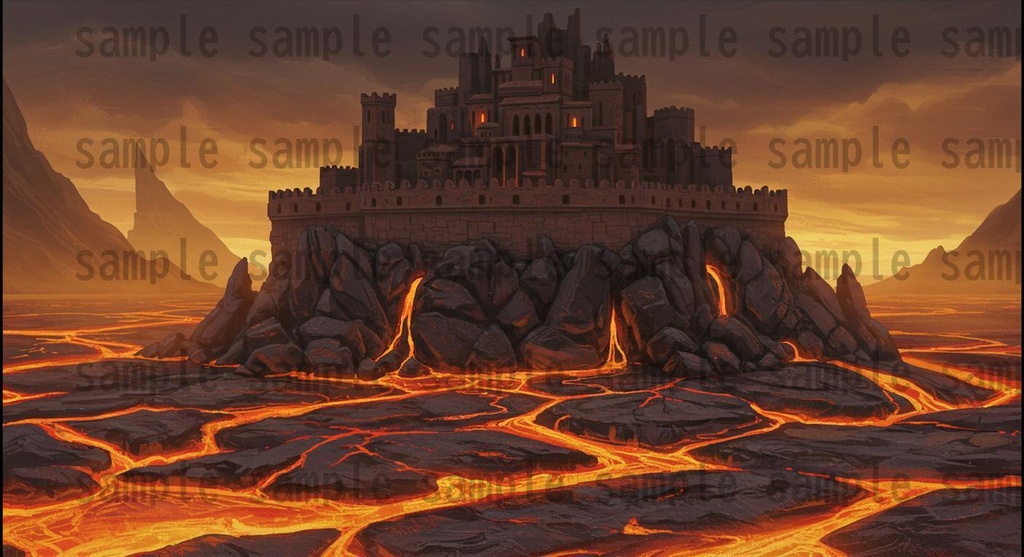 【164枚】火山地帯 ファンター背景イラスト【著作権フリー素材】風景画像