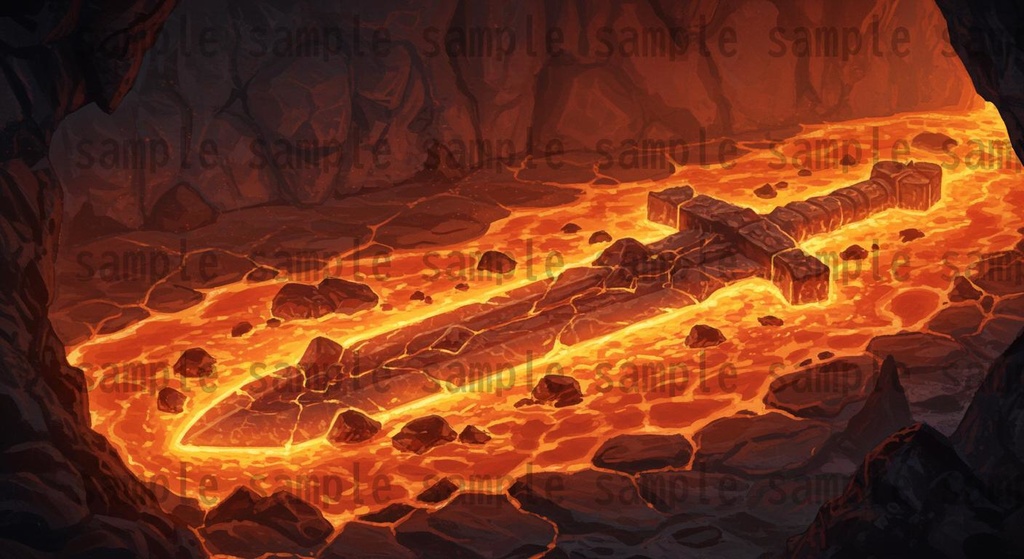 【164枚】火山地帯 ファンター背景イラスト【著作権フリー素材】風景画像