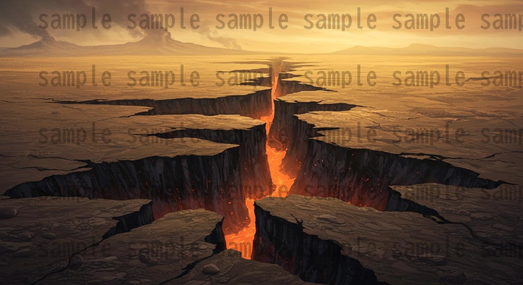 【164枚】火山地帯 ファンター背景イラスト【著作権フリー素材】風景画像