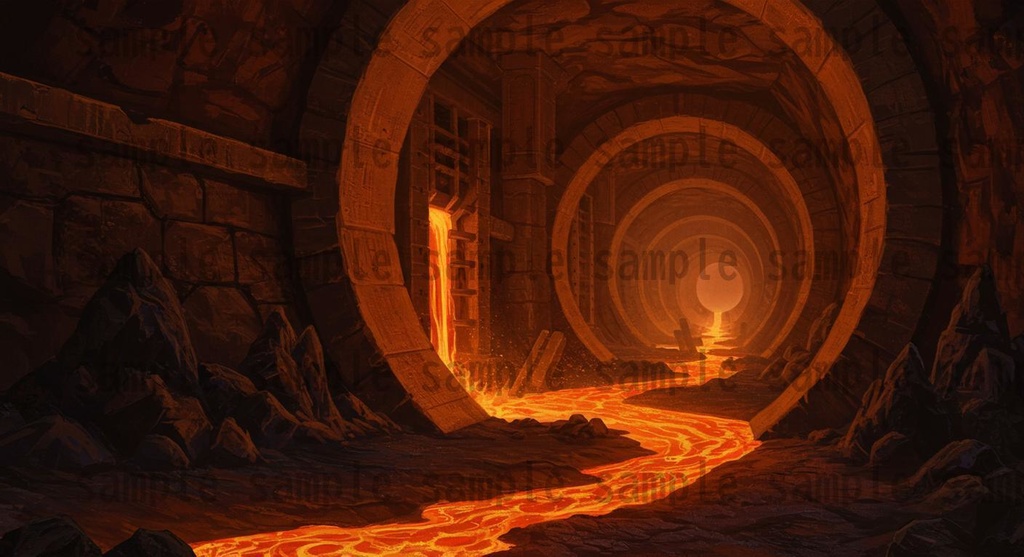 【164枚】火山地帯 ファンター背景イラスト【著作権フリー素材】風景画像