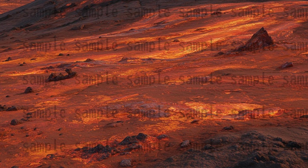 【164枚】火山地帯 ファンター背景イラスト【著作権フリー素材】風景画像