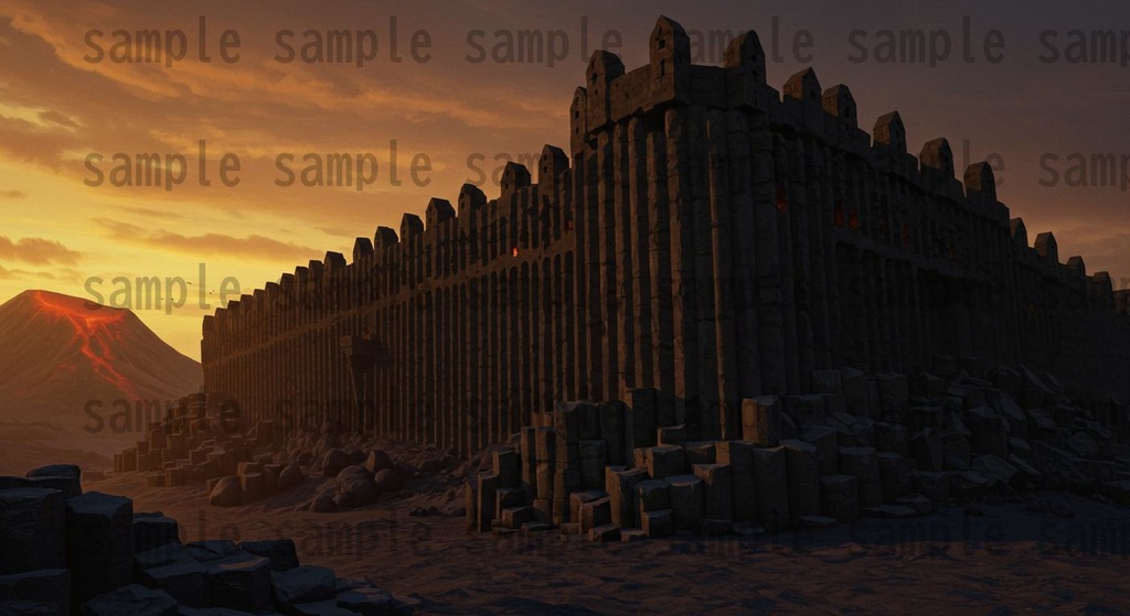 【164枚】火山地帯 ファンター背景イラスト【著作権フリー素材】風景画像