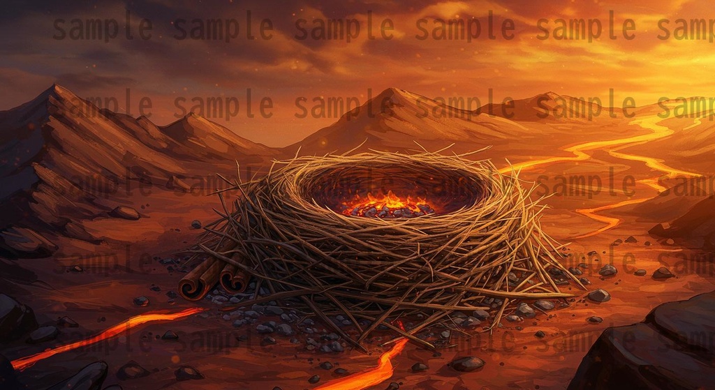 【164枚】火山地帯 ファンター背景イラスト【著作権フリー素材】風景画像