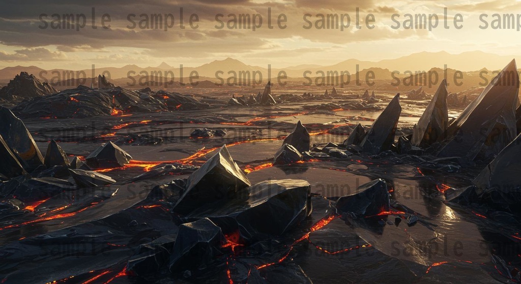 【164枚】火山地帯 ファンター背景イラスト【著作権フリー素材】風景画像