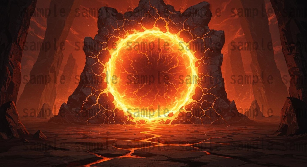 【164枚】火山地帯 ファンター背景イラスト【著作権フリー素材】風景画像