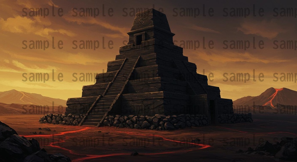 【164枚】火山地帯 ファンター背景イラスト【著作権フリー素材】風景画像