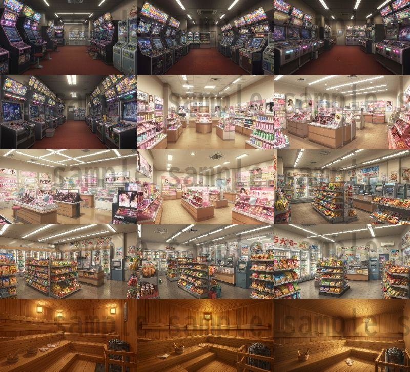 【105種420枚】店舗内背景イラスト【著作権フリー素材】店内画像