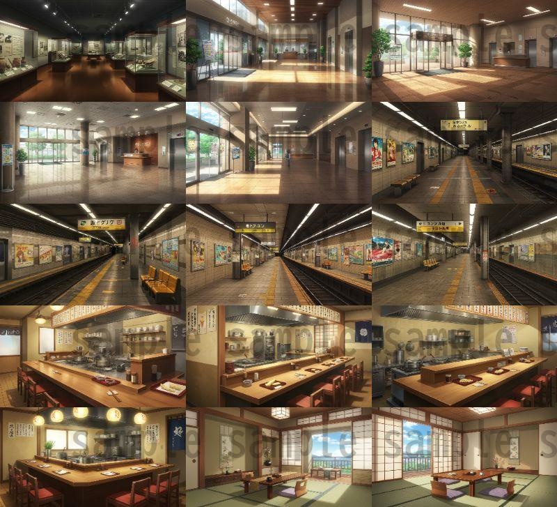 【105種420枚】店舗内背景イラスト【著作権フリー素材】店内画像