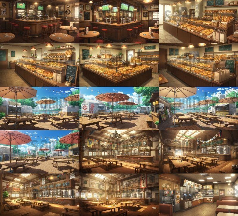 【105種420枚】店舗内背景イラスト【著作権フリー素材】店内画像