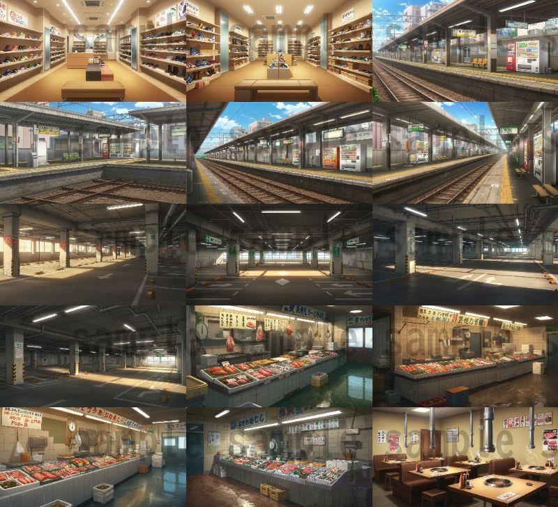 【105種420枚】店舗内背景イラスト【著作権フリー素材】店内画像