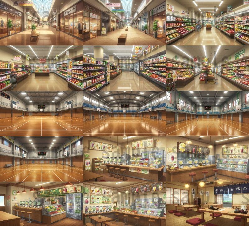 【105種420枚】店舗内背景イラスト【著作権フリー素材】店内画像