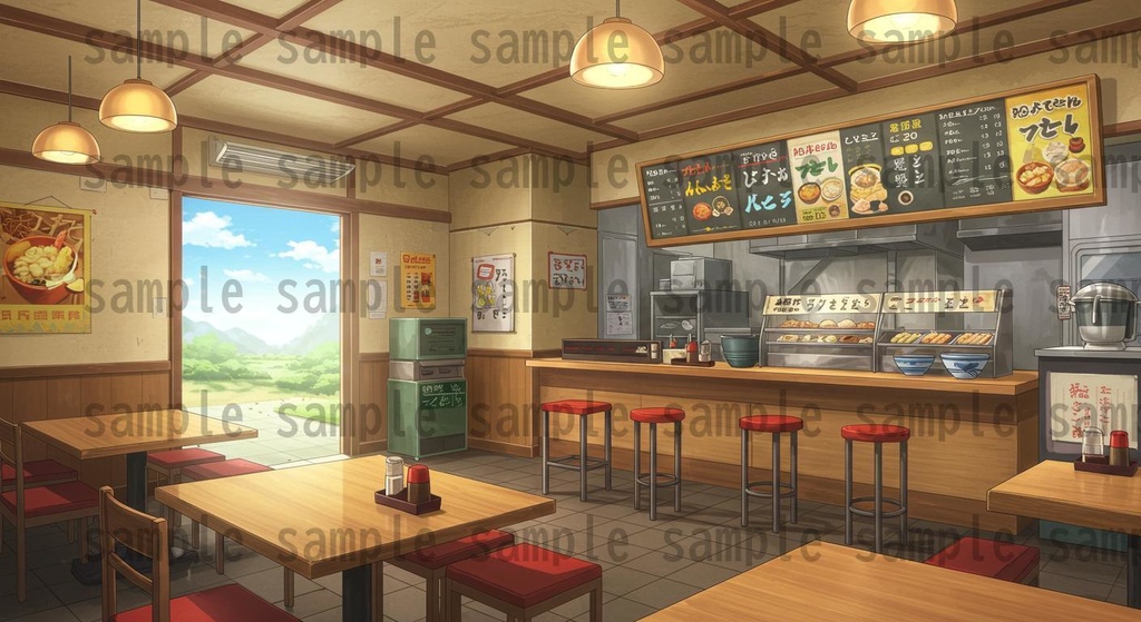 【105種420枚】店舗内背景イラスト【著作権フリー素材】店内画像