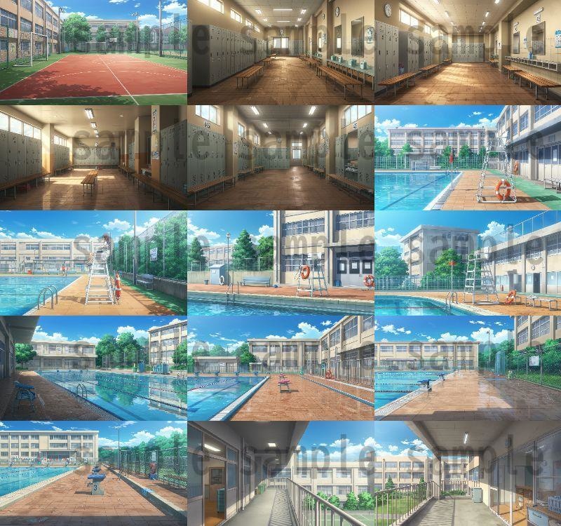 【600枚】学校関連 背景イラスト【著作権フリー素材】教室・校内・グランド等の風景画像