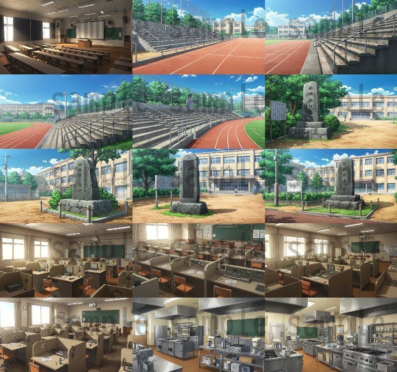 【600枚】学校関連 背景イラスト【著作権フリー素材】教室・校内・グランド等の風景画像