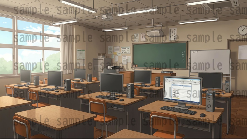 【600枚】学校関連 背景イラスト【著作権フリー素材】教室・校内・グランド等の風景画像